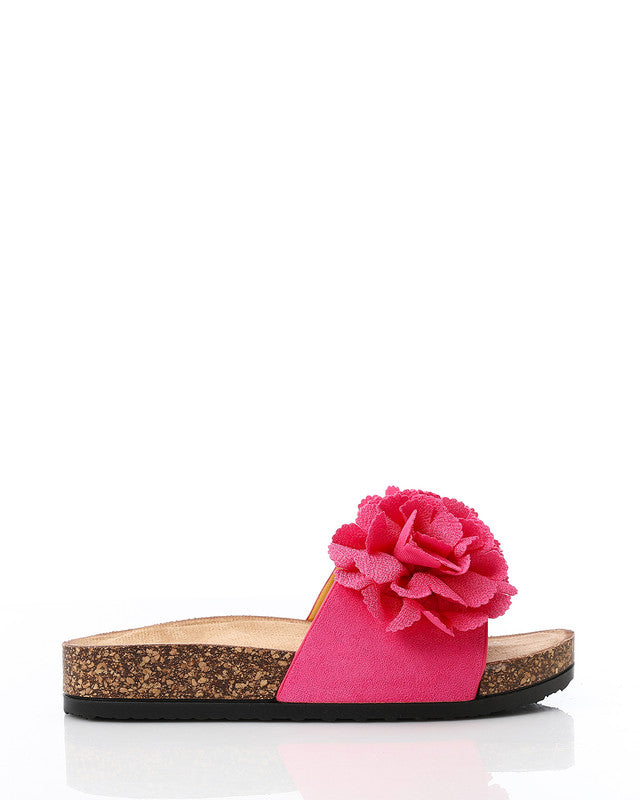 KND-DJTX-006 3D Floral Appliqué Pattern Slippers