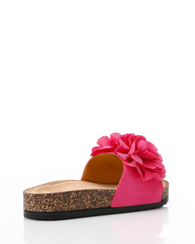 KND-DJTX-006 3D Floral Appliqué Pattern Slippers