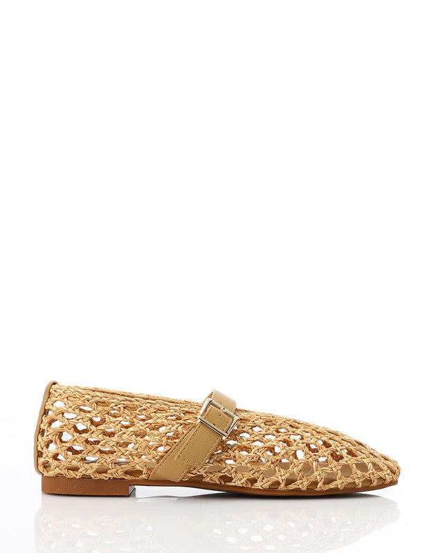 KND-DJTX-018 Adjustable Buckle Strap Closure Flats
