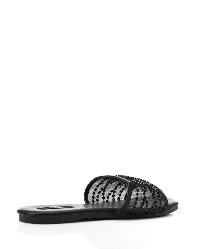 KND-DJTX-021 Open Square Toe Shape Slides