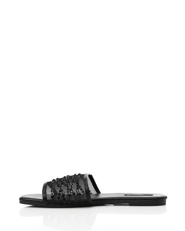KND-DJTX-021 Open Square Toe Shape Slides