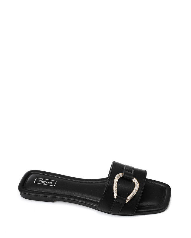 KND-DJTX-023 Open Square Toe Shape Slides