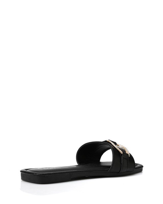 KND-DJTX-023 Open Square Toe Shape Slides