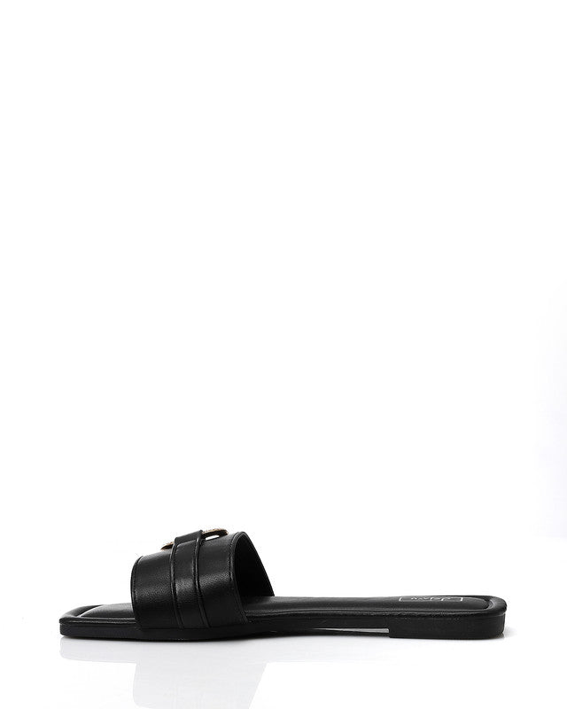 KND-DJTX-023 Open Square Toe Shape Slides