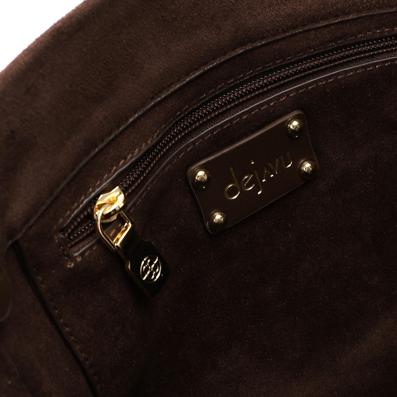 LID-DVTX-001 Suede Magnet Shoulder Bag
