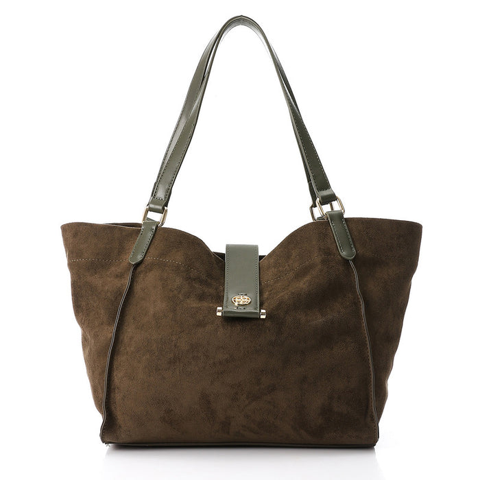 LID-DVTX-001 Suede Magnet Shoulder Bag