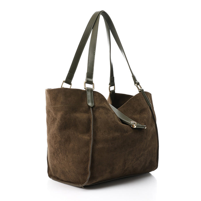 LID-DVTX-001 Suede Magnet Shoulder Bag