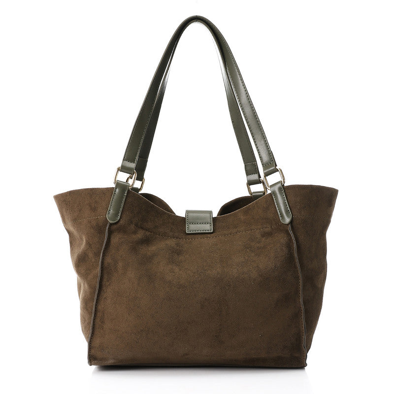 LID-DVTX-001 Suede Magnet Shoulder Bag