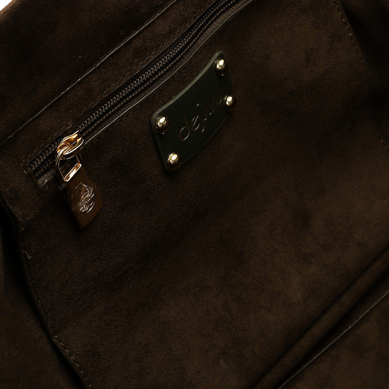 LID-DVTX-001 Suede Magnet Shoulder Bag