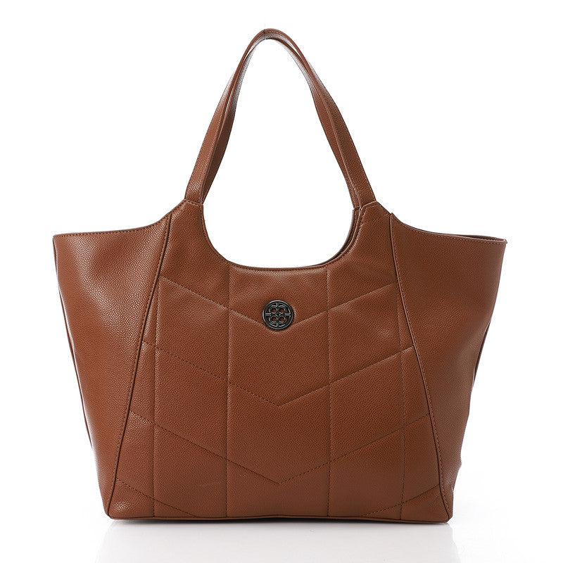 LID-DVTX-004  Pattenerned Leather Shoulder Bag