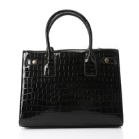 LID-DVTX-005  Croc Embossed Zipper Handbag