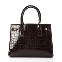 LID-DVTX-005  Croc Embossed Zipper Handbag