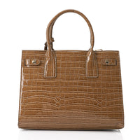 LID-DVTX-005  Croc Embossed Zipper Handbag
