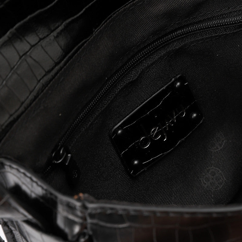 LID-DVTX-007 Leather Croc Crossbag