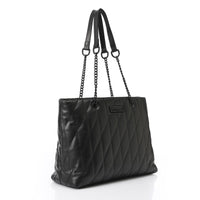 LID-DVTX-015  Cross Patterened Leather Shoulder Bag