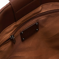 LID-DVTX-015  Cross Patterened Leather Shoulder Bag