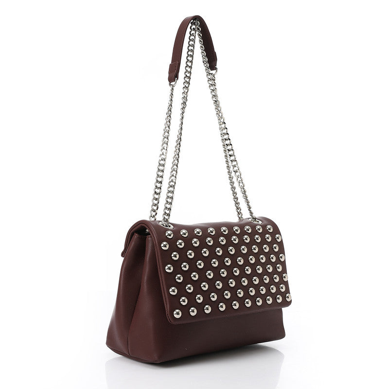 LID-DVTX-018  Studded Shoulder Bag