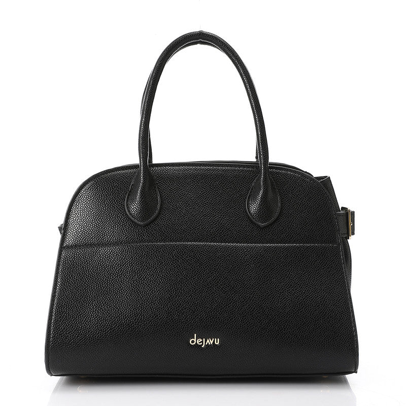 LID-DVTX-027  Bowler Leather Handbag