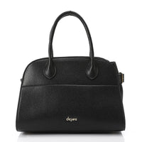 LID-DVTX-027  Bowler Leather Handbag