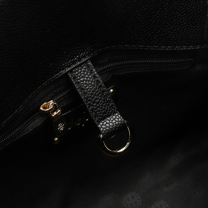 LID-DVTX-027  Bowler Leather Handbag