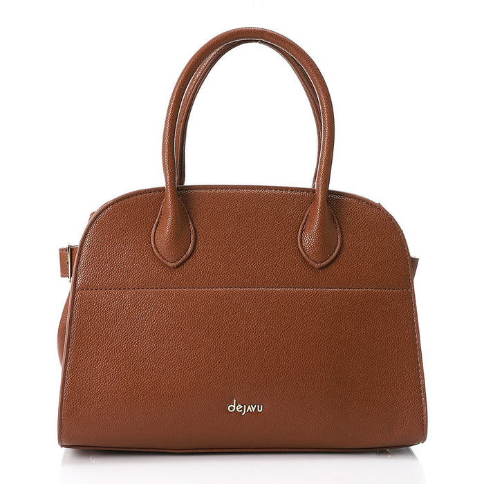 LID-DVTX-027  Bowler Leather Handbag