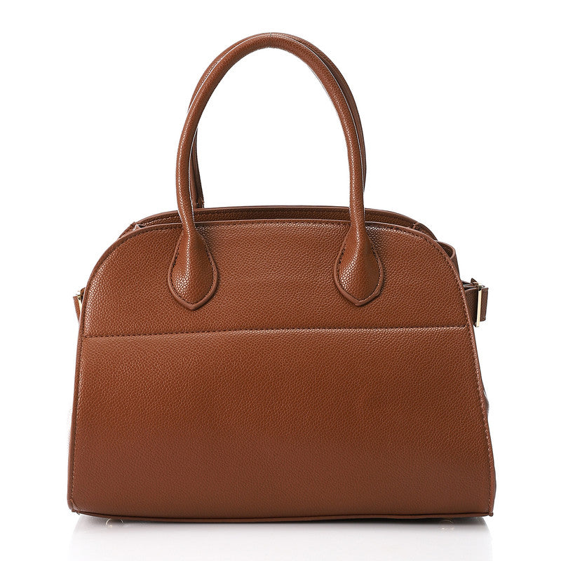 LID-DVTX-027  Bowler Leather Handbag