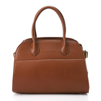 LID-DVTX-027  Bowler Leather Handbag