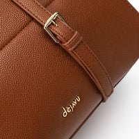 LID-DVTX-027  Bowler Leather Handbag