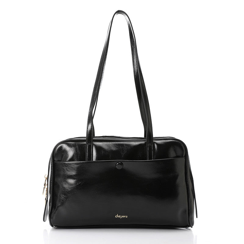 LID-DVTX-028 Shinny Zipper Closure Handbag
