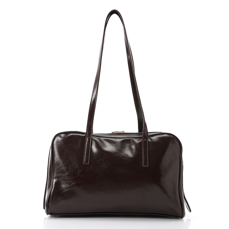 LID-DVTX-028 Shinny Zipper Closure Handbag