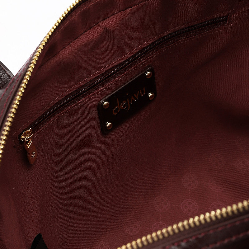 LID-DVTX-028 Shinny Zipper Closure Handbag