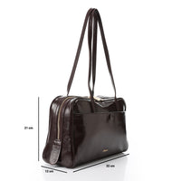 LID-DVTX-028 Shinny Zipper Closure Handbag