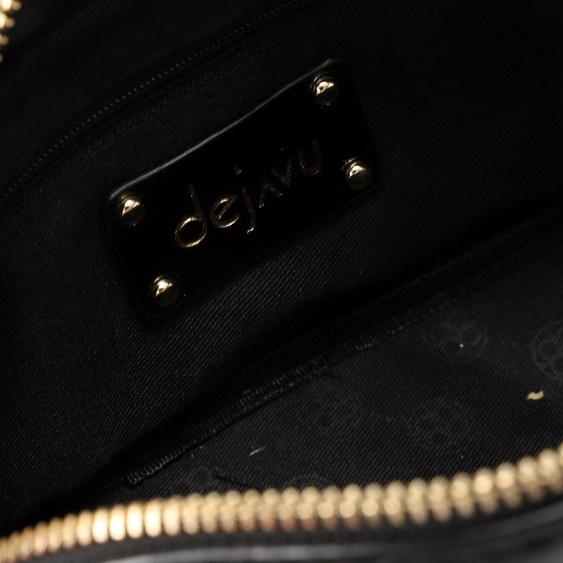LID-DVTX-029  Quilted Bowler Shinny Handbag