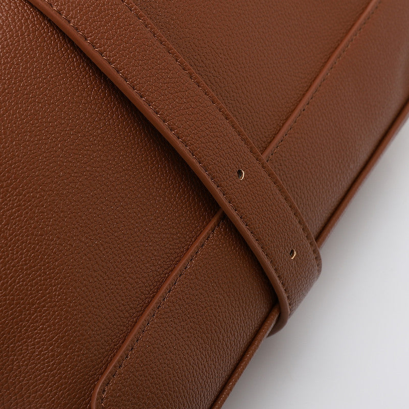 LID-DVTX-032 Zipper Closure Leather Handbag