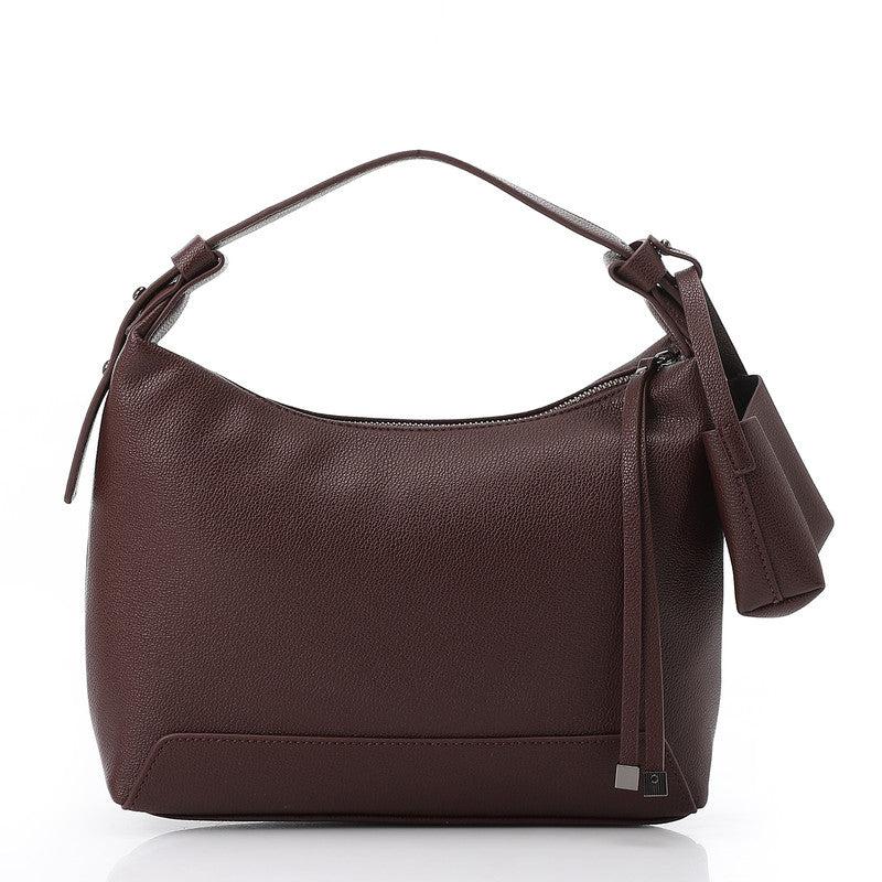 LID-DVTX-032 Zipper Closure Leather Handbag