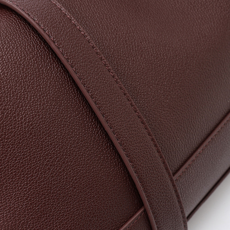 LID-DVTX-032 Zipper Closure Leather Handbag