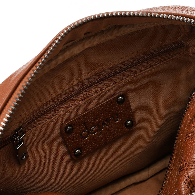 LID-DVTX-033  Studded Leather Shoulder Bag