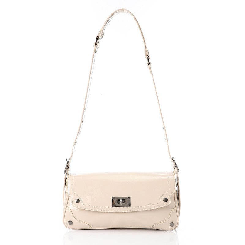 LID-DVTX-034 Switch Lock Plain Shoulder Bag