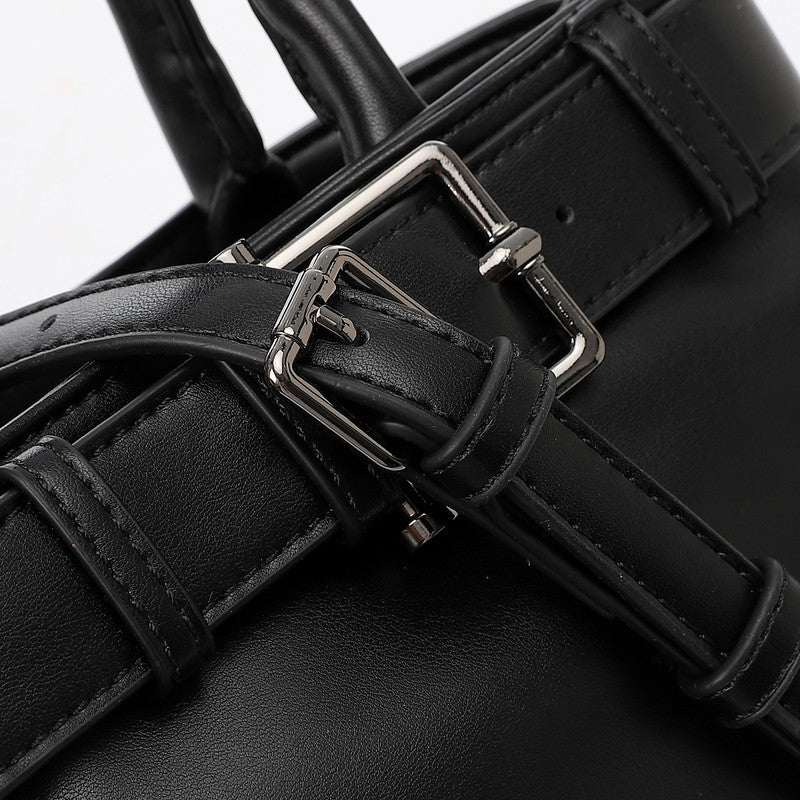 LID-DVTX-036 Squared Shaped Leather Handbag