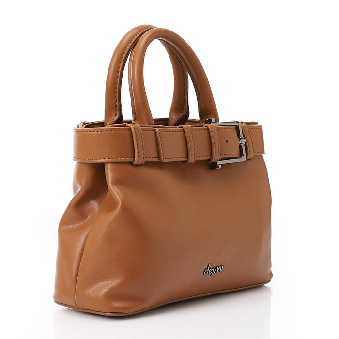 LID-DVTX-036 Squared Shaped Leather Handbag
