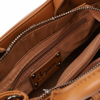 LID-DVTX-036 Squared Shaped Leather Handbag