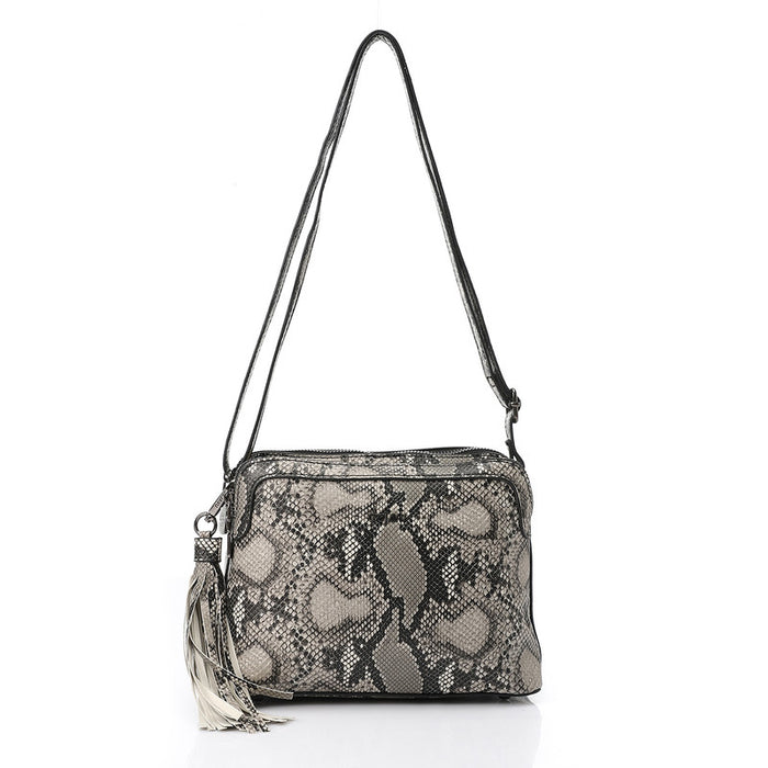 LID-DVTX-040 Snake Textured Cross Bag
