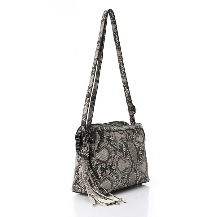 LID-DVTX-040 Snake Textured Cross Bag