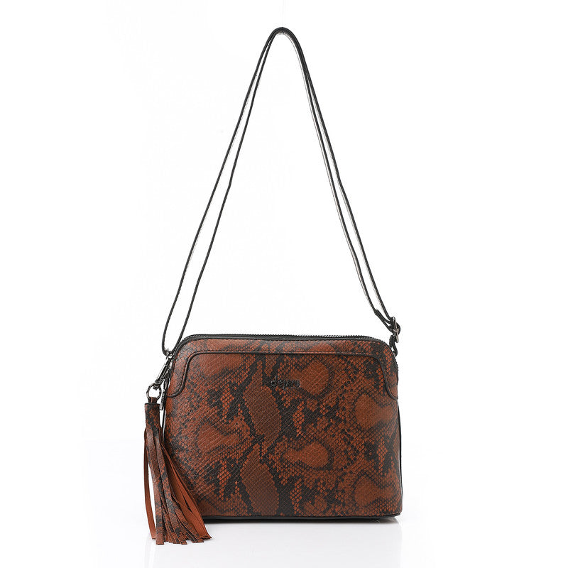 LID-DVTX-040 Snake Textured Cross Bag