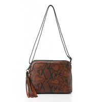 LID-DVTX-040 Snake Textured Cross Bag