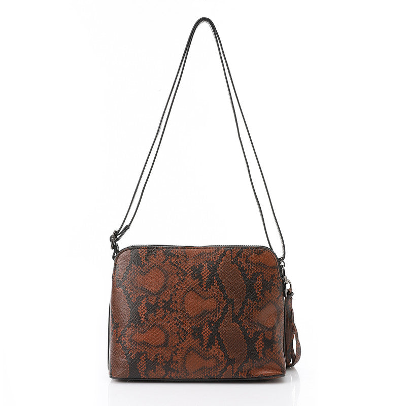 LID-DVTX-040 Snake Textured Cross Bag