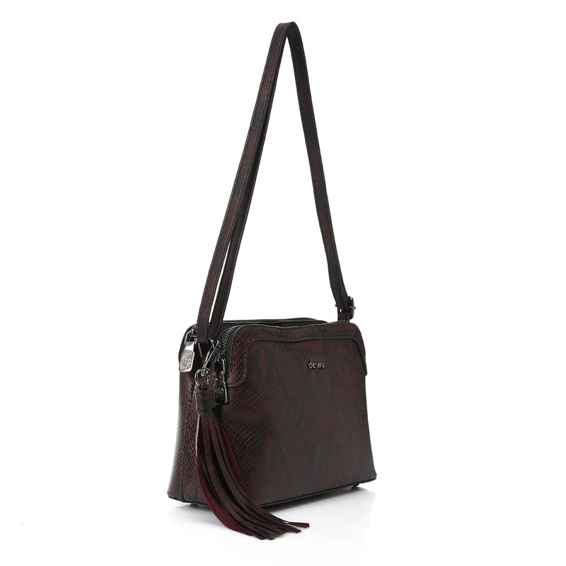 LID-DVTX-040 Snake Textured Cross Bag