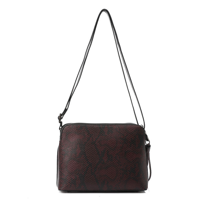 LID-DVTX-040 Snake Textured Cross Bag