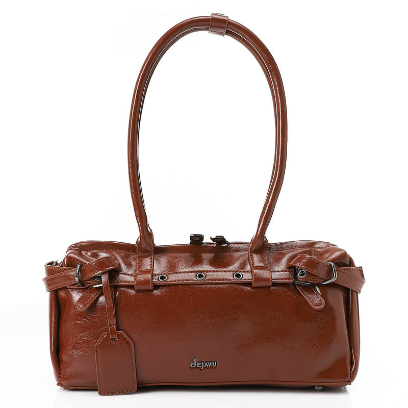 LID-DVTX-041 Shiny Solid Plain Shoulder Bag