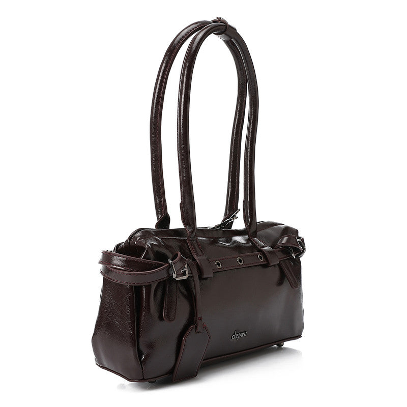 LID-DVTX-041 Shiny Solid Plain Shoulder Bag